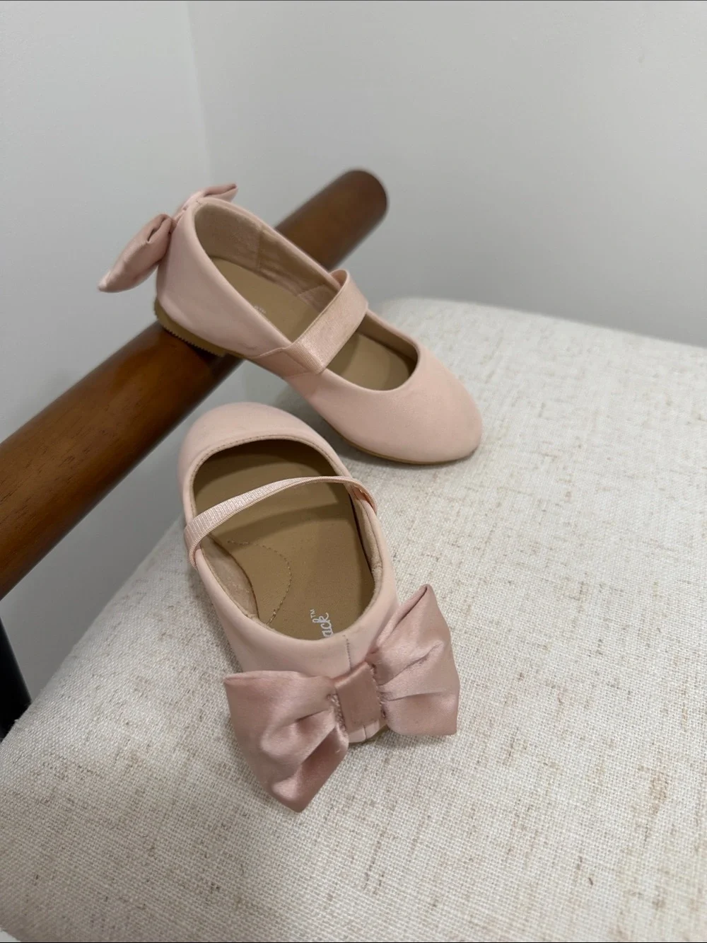 Cat & Jack Light Pink Bow Mary Jane Dress Shoes